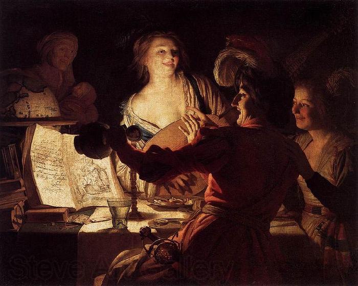 Gerard van Honthorst Merry Company France oil painting art